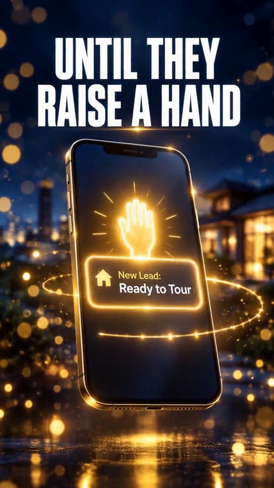 Until they raise a hand: a new lead ready to tour